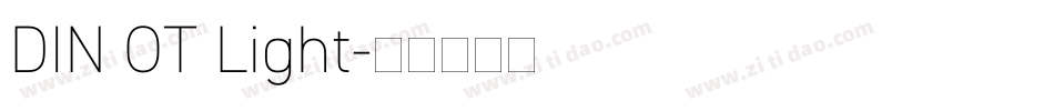 DIN OT Light字体转换
